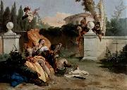 Giovanni Battista Tiepolo Rinaldo und Armida werden von Ubaldo und Carlo uberrascht oil painting reproduction